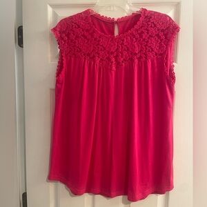 Hot pink dressy tank